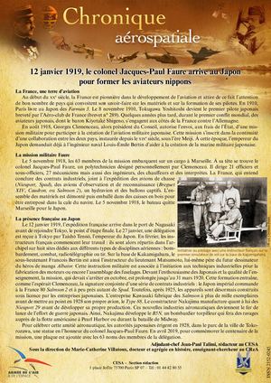 12 Janvier 1919 Jacques Paul Faure