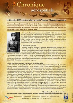 16 Decembre 1953 Pilote Argentin