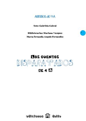 Los Cuentos Disparatados De 4to A Pdf