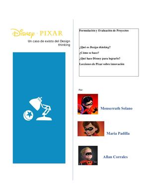 Design Thinking Pixar