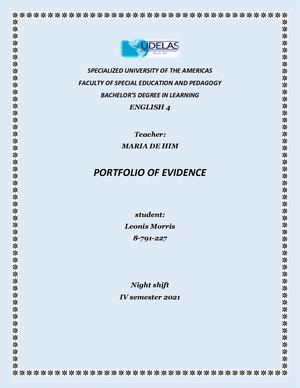 Portafolio Semestral De Ingles