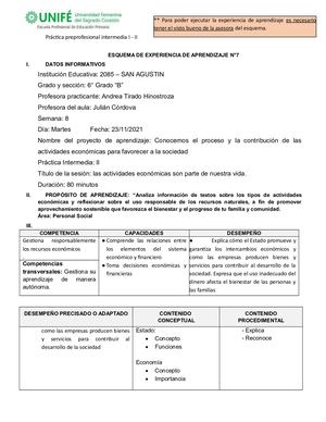 Sesión 8 Personal Social (6to Grado) Andrea Tirado