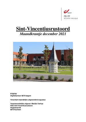 December 2021 Maandkrantje Sint Vincentiusrustoord Kachtem