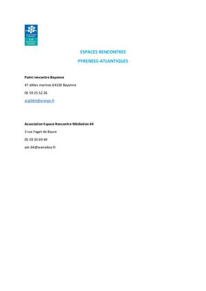 Contacts Espace Rencontre 64