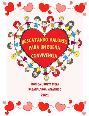 RESCATANDO VALORES PARA UNA BUENA CONVIVENCIA