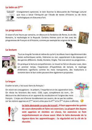 ND_Présentation Latin 5e