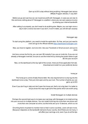 Earn Up To $10 A Day Without Doing Anything Honeygain Best Advice مستندات Google