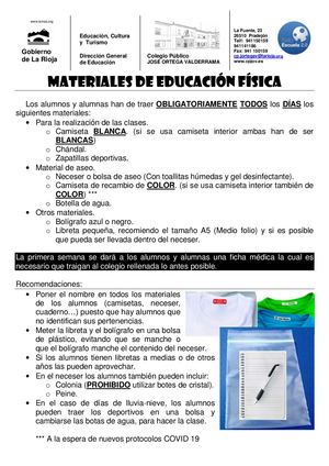 Circular Comienzo De Curso EF