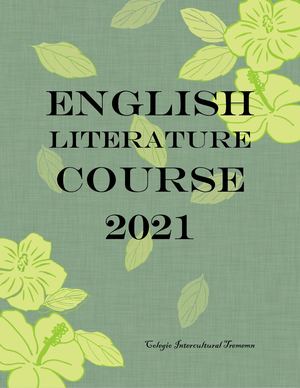 Colegio Intercultural Trememn - English Literature Course 2021