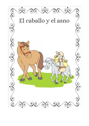 Cuento El Caballo Y El Asno