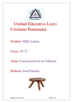 2 Fase Proyectos Escolares Taburetes