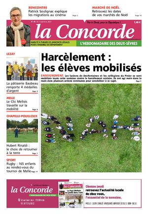 LA CONCORDE DU 25 11 2021 .