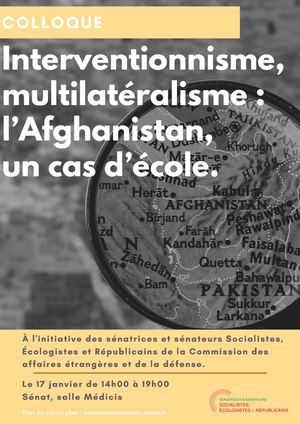 Programme Colloque AFGHANISTAN
