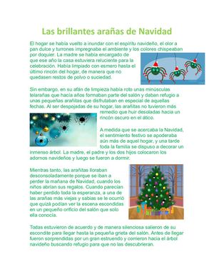 Las Brillantes Arañas De Navidad