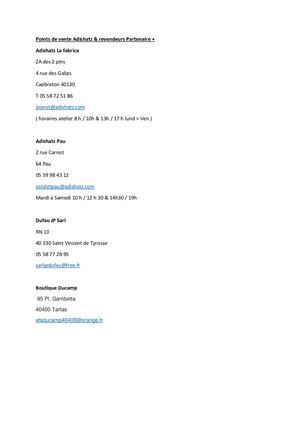 Points  Adishatz & revendeurs Statut  Partenaires
