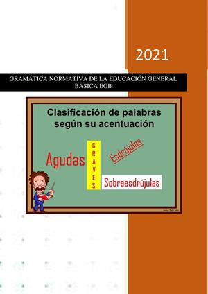 Palabras según el acento