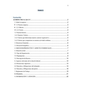 ACEROS CMG S.A de C.V