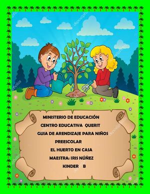Guia De Arendizaje El Huerto