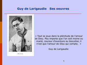 les oeuvres de Guy de Larigaudie