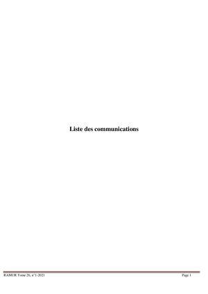 Ramur Tome 26 N¯4 (Corps)