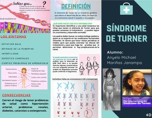 Tríptico Del Síndrome De Turner