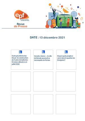 Revue De Presse 13 12 2021