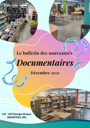 Bulletin Des Nouveautés Documentaires Décembre 2021