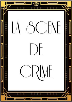 Scène De Crime Clap De Fin