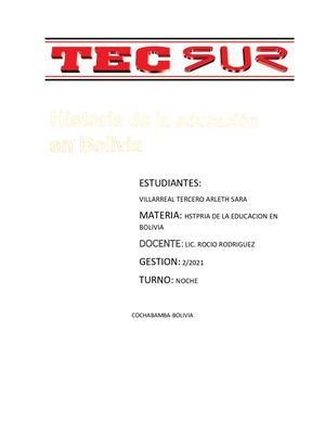 Historia Educacion Libro