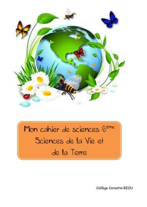 Cahier Bilan SVT 6ème