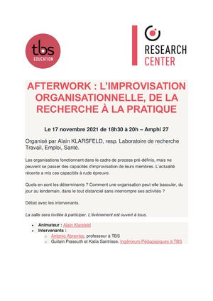 Présentation Afterwork 17 Nov 2021