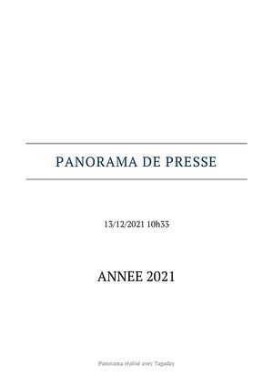 Sélection Presse 2021