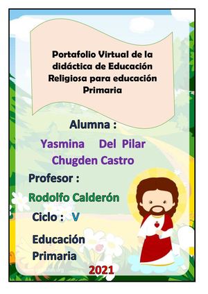 Portafolio De Educación Religiosa Para Educación Primaria