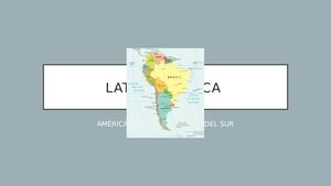 Geografía América Central Y Del Sur