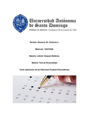 test de personalidad