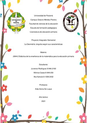 Proyecto De Aula De Matematica