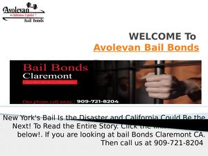bail bonds Ontario Ca