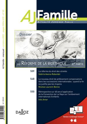 Dossier Loi Bioéthique Part 1