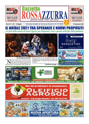 Gazzetta Rossazzurra Anno Vi N 25 Del 18 12 2021