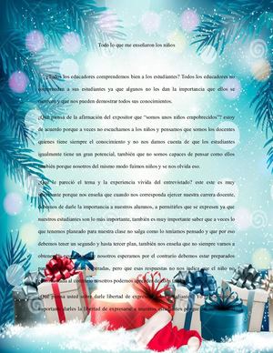 Todo Lo Que Me Enseñaron Los Niños