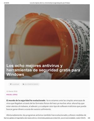 Los Ocho Mejores Antivirus Y Herramienta