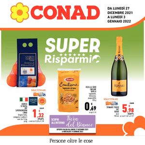 Volantino Conad Sardegna Nord Ovest 27 Dicembre 03 Gennaio
