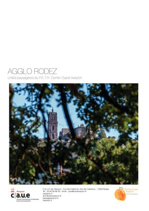 Agglomération de Rodez - Unités Paysagères du PETR Centre Ouest Aveyron -CAUE de l'Aveyron 2019