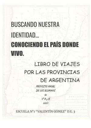Buscando nuestra identidad: conociendo el país donde vivimos