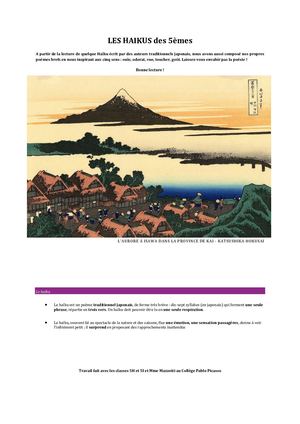 Les Haikus des 5èmes