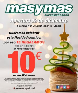 Oferta Válida Asturias Del 16 De Diciembre De 2021 Al 12 De Enero De 2022 Apertura Candás Masymas Supermercados