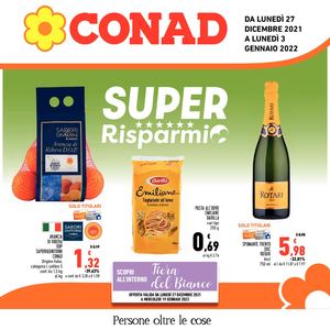 Volantino Conad Liguria Nord Ovest 27 Dicembre 03 Gennaio