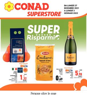 Volantino Conad Superstore Liguria Nord Ovest 27 Dicembre 03 Gennaio