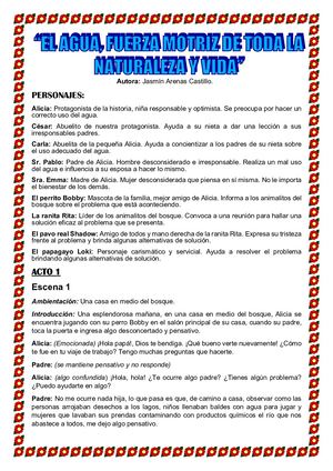 Guion Para La Representación Teatral