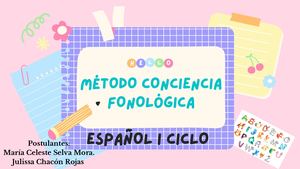 Conciencia Fonológica